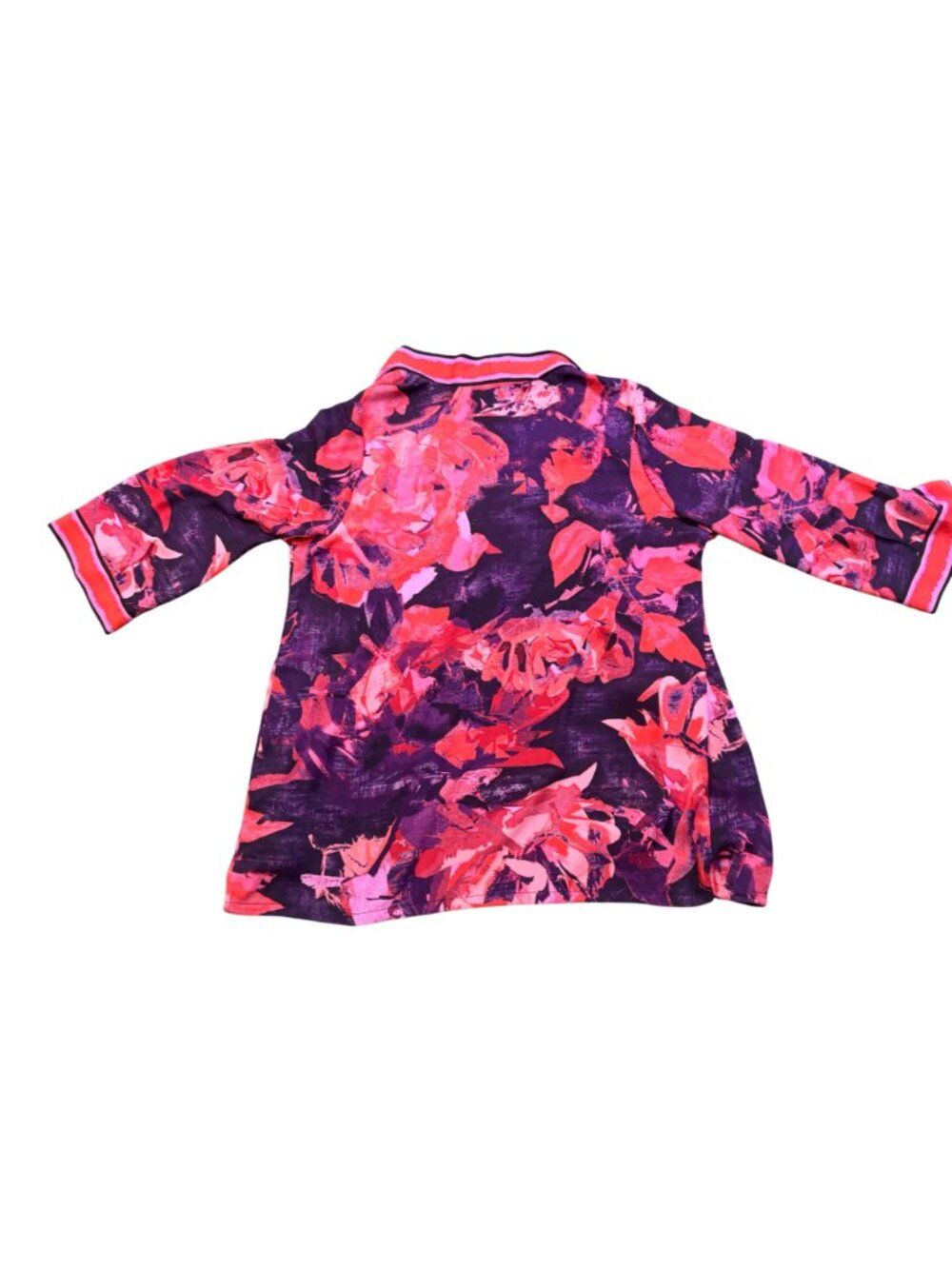 Bob Mackie Womens Multicolor Floral Kimono Jacket  Vibrant Pattern Size L image 3